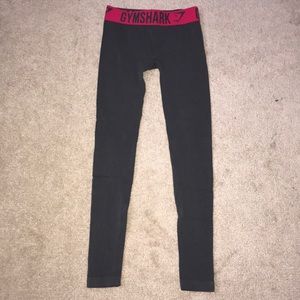 Gymshark fit leggings - charcoal/cranberry